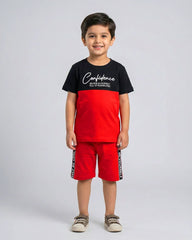 Red Confidence Short Set
