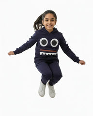 Kids Monster Face Hoodie Co-Ord Set