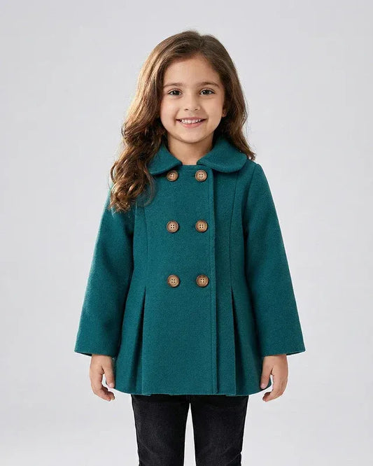 Girls Teal Green Coat