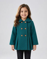 Girls Teal Green Coat