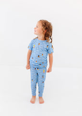 Kids' Summer Pajama Set – Blue Ocean Breeze
