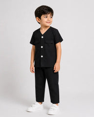 Signature Kids Pajama Set - Black