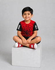 Spider Power Short Set - Red & Black