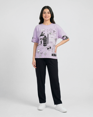 Funky Style T-Shirt & Trouser | Purple
