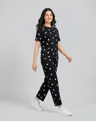 Midnight Hearts Pajama Set
