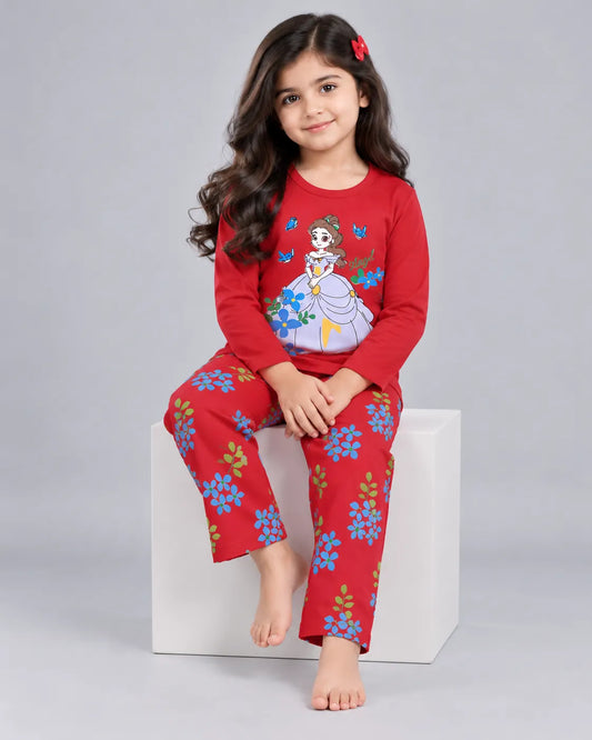 Little Angel Princess Pajama Set - Red
