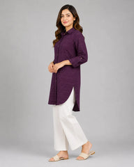 Maroon Mosaic Tunic