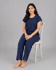 Cozy Core Lounge Set - Navy Blue