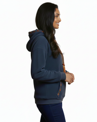 Chic Geometric Embroidered Hoodie