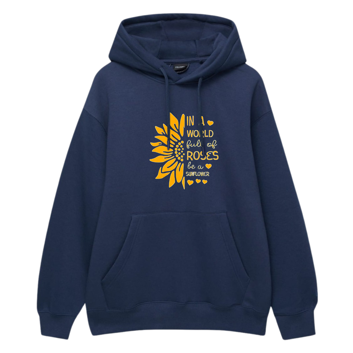 Sun Flower Printed Hoodie