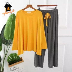 Loose Shirt and Pajama PJ Set Sleepwear