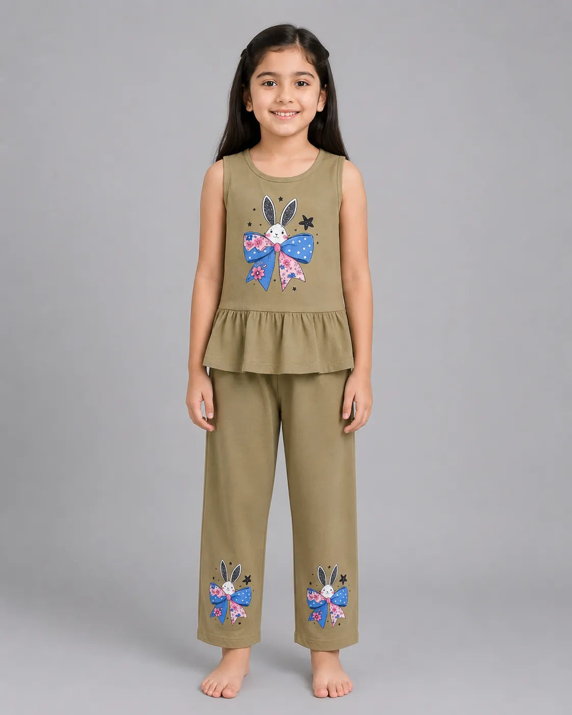 Bunny Bloom Sando Set - Light Brown