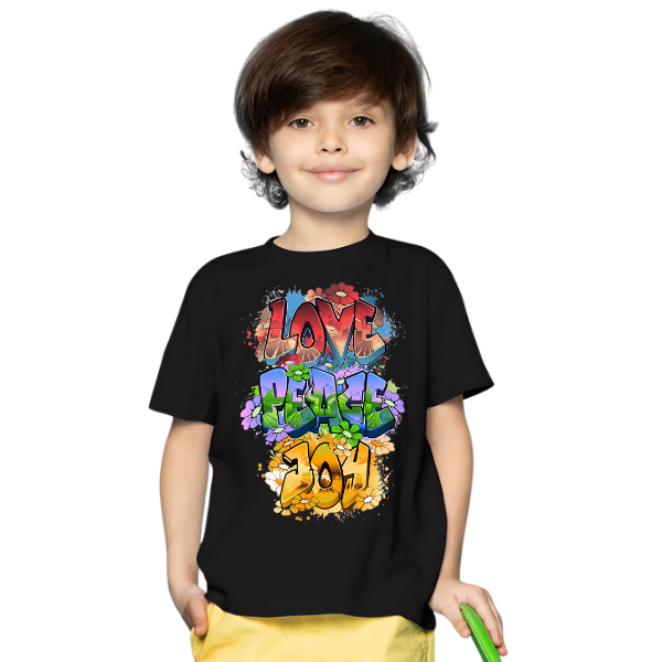 LOVE,PEACE,JOY KIDS T SHIRT