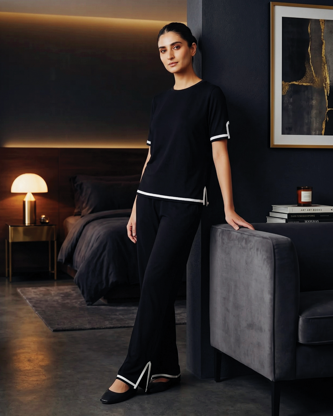 Baggy Style Loungewear - Black