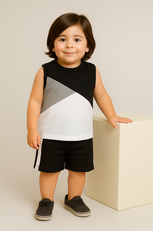 Cool Sleeveless Shorts Set