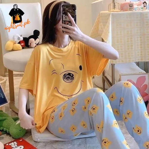 Yellow Winnie The Pooh Terno Sleeping Wear Pajama