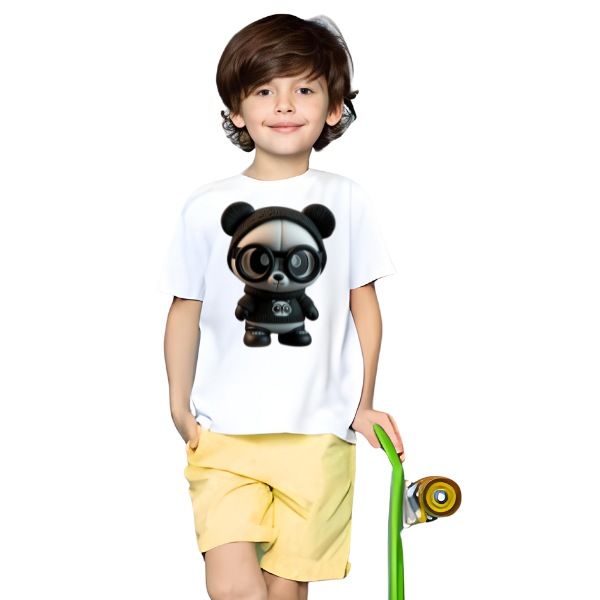 Cute Panda T Shirt For Kids