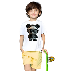 Cute Panda T Shirt For Kids