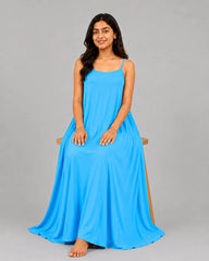 Cami Flow Maxi Dress - Sky Blue