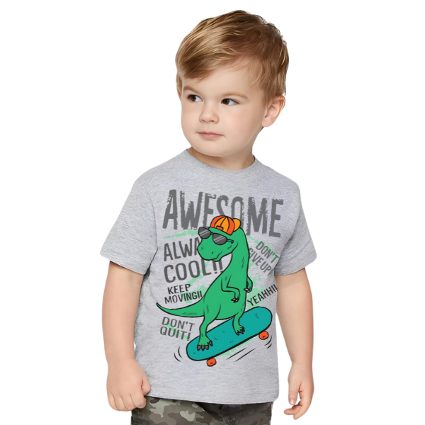 AWESOME DINO T Shirt for Kids