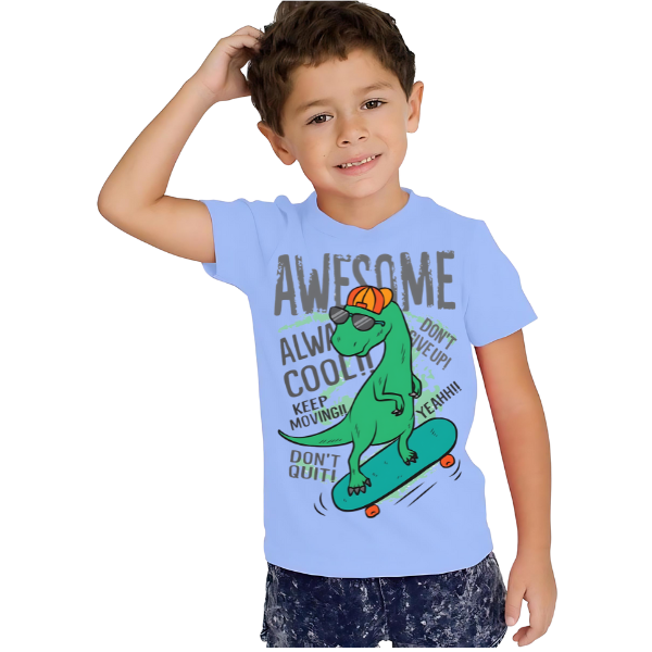 AWESOME DINO T Shirt for Kids