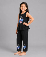 Bunny Bloom Sando Set - Black