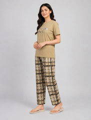 Women Checkered Pajama Set