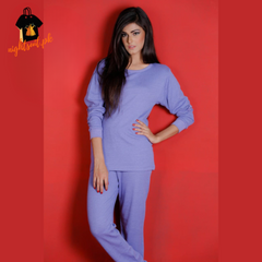 Purple Female Nightsuit Pajama Set