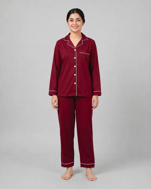Maroon Classic Dream Lounge Set