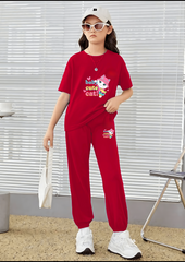 Baby Cute Cat Matching Set - T-Shirt and Pants