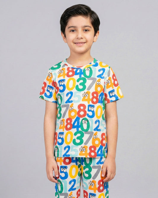 Numbers Snug Kids Pajama Set