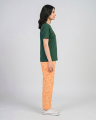 Palm Breeze Pajama Set – Dark Green