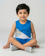 Mono Sport Shorts Set - Blue