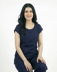 Cozy Core Lounge Set - Navy Blue