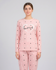 Pink Love Women Pajama Set