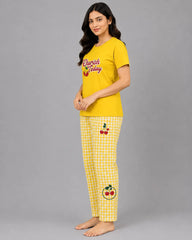 Cherish Today Night Suit - Yellow
