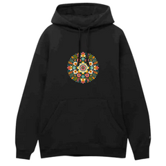 Multi Flower Pattern Hoodie