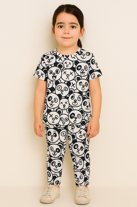 Cartoon Graphic Kids Pajama Set