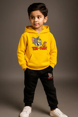 Kids Winter Hoodie Set | Tom & Jerry Printed
