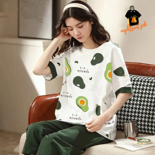 Green Avocado Woman Pajama Set