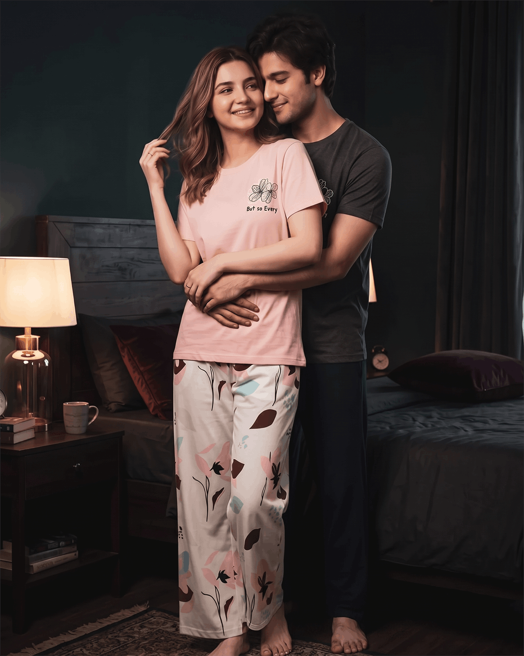 Rosy Blossom Pajama Set