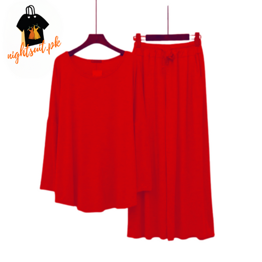 Red Lounge Wear For Women PJ Set ARTICLE NO# 52