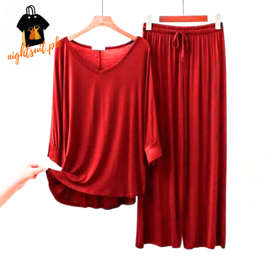 V-Neck Women Night Suit PJ Set ARTICLE NO# 56