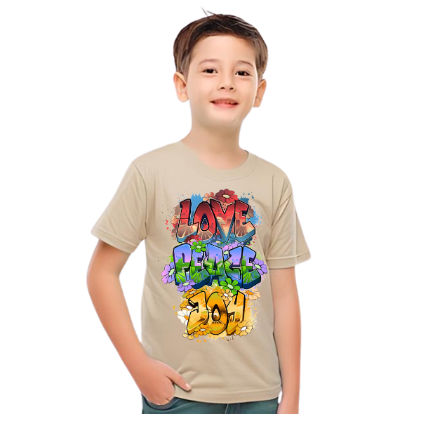 LOVE,PEACE,JOY KIDS T SHIRT