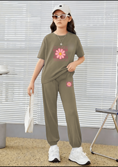 Flower Matching Set - T-Shirt and Pants