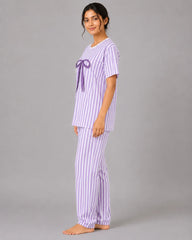 Bow Bliss Nightwear - Purple