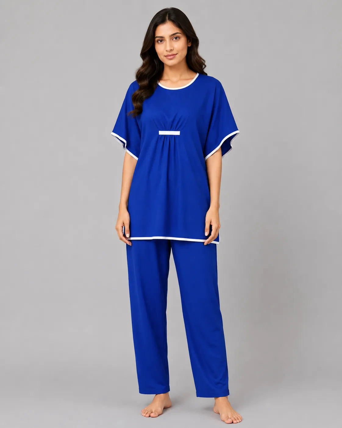 Royal Aura Pajama Set - Blue