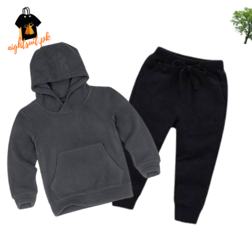 Grey Kids Hoodie Set