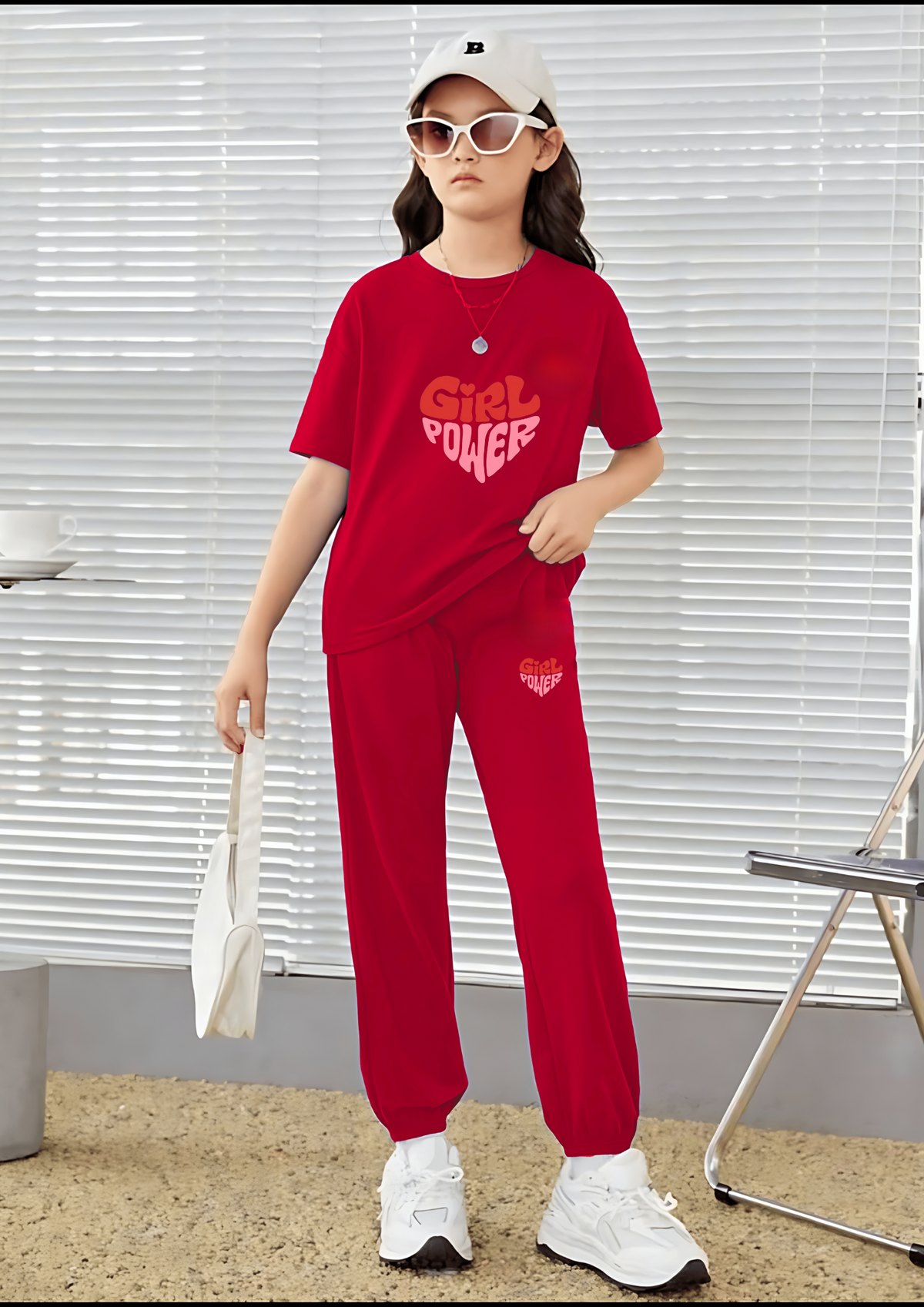 Kids Matching Set | Girl Power - Red