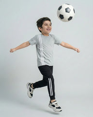Elite Stripe Kids Tracksuit – Grey